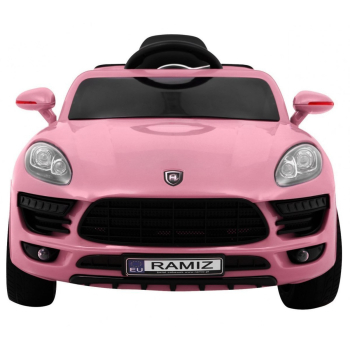 Autko Turbo-S na akumulator dla dzieci Różowy + Pilot + Wolny Start + Koła EVA + Radio MP3